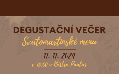 Degustační večer s Romanem Paulusem – Svatomartinské menu